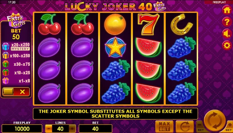 слот Lucky Joker 40 на деньги